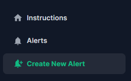 Create New Alert